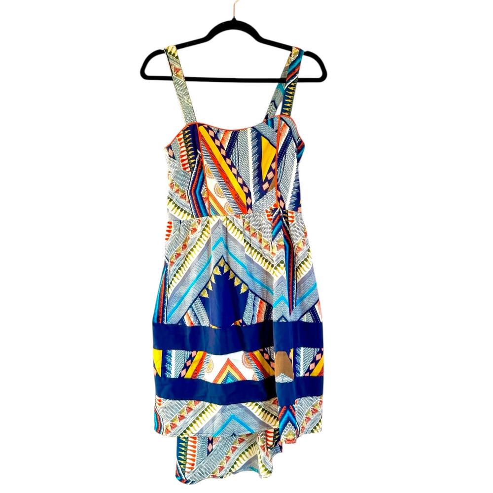 Band of Gypsies Patchwork Handkerchief Hem Boho Dress Size Medium